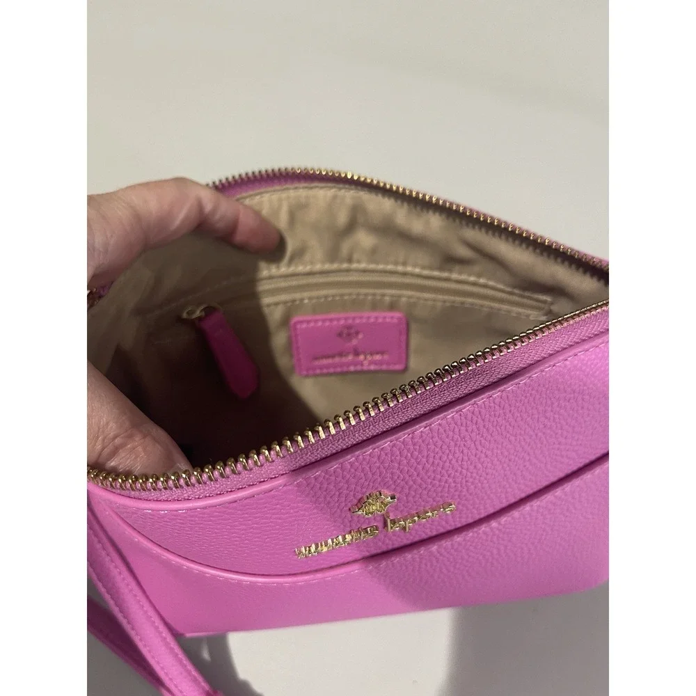 Nanette Lepore Pink Lipstick Crossbody Purse EUC